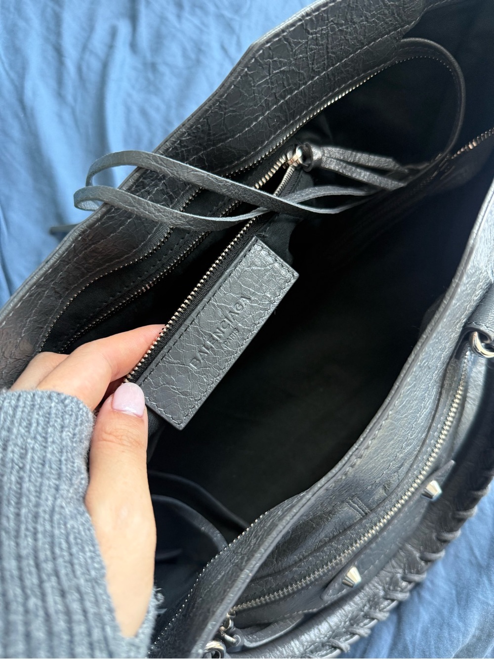 Balenciaga Le City Bag Medium Grey - Picture 9 of 12